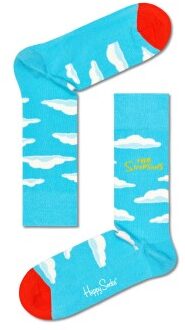 Happy Socks The Simpsons Clouds Sock * Actie * Blauw - Maat 36/40