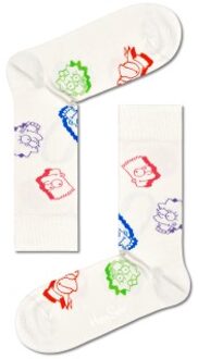 Happy Socks The Simpsons Family Faced Socks * Actie * Beige - Maat 36/40,Maat 41/46