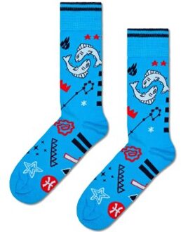 Happy Socks Zodiac Signs Pisces Sock * Actie * Versch.kleure/Patroon,Blauw - Maat 36/40,Maat 41/46