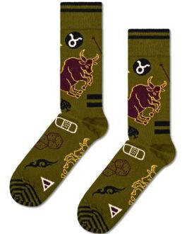Happy Socks Zodiac Signs Taurus Sock * Actie * Groen,Versch.kleure/Patroon - Maat 36/40,Maat 41/46