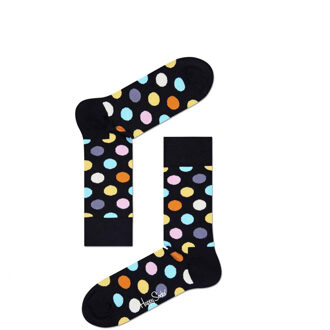 Happy Socks zwarte met gekleurde stippen maat 36-40
