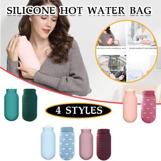 Happymerry Kerst En Halloween Siliconen Water Fles Mini Verwarming Water Injectie Warming Handtas 550Ml Thuis Gereedschap paars