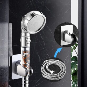 Hapythda Badkamer Spa Douchekop 3 Modes Verstelbare Saving Water Hoge Druk Nozzle Anion Filter Ballen Verwijderen Onzuiverheden douche hoofd reeks