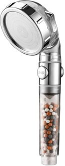 Hapythda Badkamer Spa Douchekop 3 Modes Verstelbare Saving Water Hoge Druk Nozzle Anion Filter Ballen Verwijderen Onzuiverheden douche hoofd