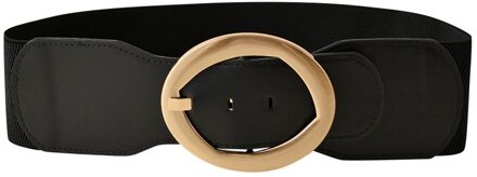 Harajuku Vrouwen Punk Ketting Riem Verstelbare Zwarte Dubbele/Enkele Oogje Grommet Metalen Gesp Leer Tailleband Voor Jeans