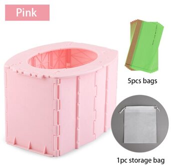 Hard Abs Kind Kinderen Reizen Wc Opvouwbaar Emergency Potties Zuigeling Draagbare Vouwen Potty Seat Jongens Meisjes Baby Toilet Training roze