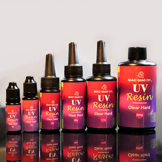 hard uv resin Wholesale 6 Size DIY Fast Curing UV Clear Hard Resin For Making Jewelry Handicrafts epoxy resin