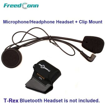 Harde Draad Microfoon & Luidspreker + Universele Klem Mount Voor Freedconn T-Rex Motorfiets Bluetooth Helm Intercom Headset
