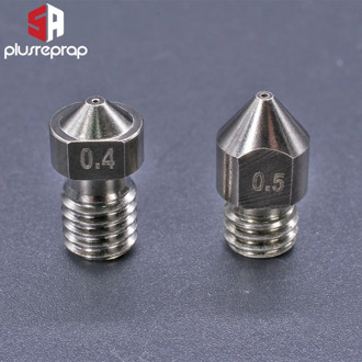Hardened Steel Die Steel Nozzle for MK8 CR10 V6 M6 Thread Extruder Hotend Nozzle 1.75mm filament
