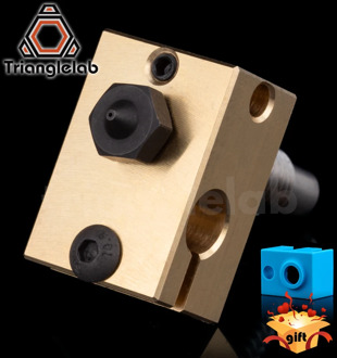 Hardened Steel V6 nozzle +copper brass heater block + titanium alloy heat break high temperature Upgrade kit for V6 HOTEND titan