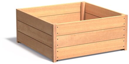 Hardhouten plantenbak CARREZ 100x100x44cm.