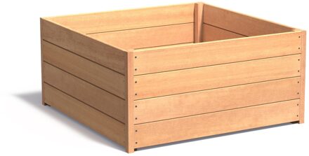 Hardhouten plantenbak CARREZ 120x120x57cm.
