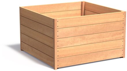 Hardhouten plantenbak CARREZ 120x120x71cm.