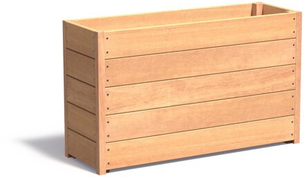 Hardhouten plantenbak CARREZ 120x40x71cm.