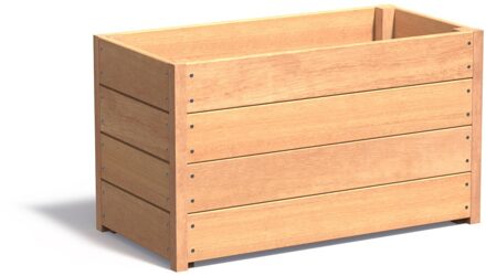 Hardhouten plantenbak CARREZ 120x50x57cm.
