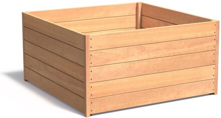 Hardhouten plantenbak CARREZ 140x140x71cm.