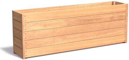 Hardhouten plantenbak CARREZ 200x40x71cm.