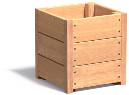 Hardhouten plantenbak CARREZ 40x40x44cm.