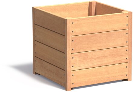 Hardhouten plantenbak CARREZ 60x60x57cm.