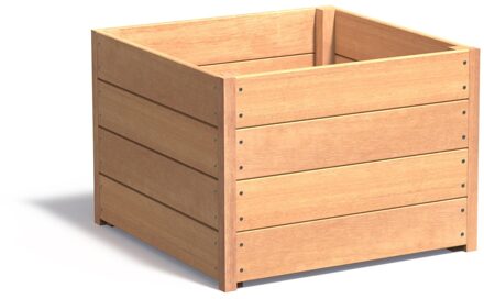 Hardhouten plantenbak CARREZ 80x80x57cm.