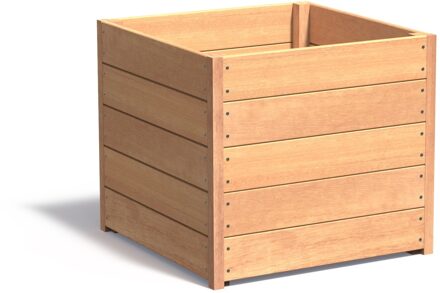 Hardhouten plantenbak CARREZ 80x80x71cm.
