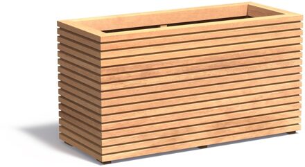 Hardhouten plantenbak Malaga 120x50x61cm.