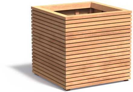 Hardhouten plantenbak Malaga 80x80x75cm.