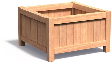 Hardhouten plantenbak Valencia 100x100x60cm.