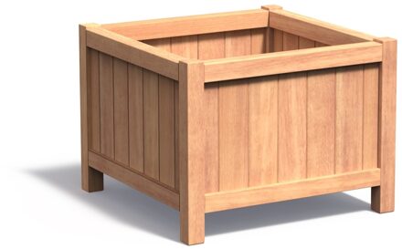 Hardhouten plantenbak Valencia 80x80x60cm.