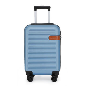 Hardshell Blue Navy Cabine Kofferset Robuuste ABS Lichtgewicht Bagage Vakantietas Blauw - M