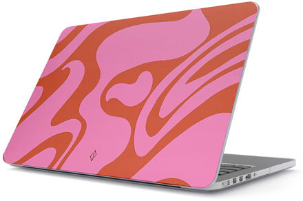 Hardshell Cover voor de MacBook Pro 16 inch (2021) / Pro 16 inch (2023) M3 chip - A2485 / A2780 / A2991 - Ride the Wave Roze - 6 inch