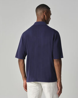 Hardwick polo met korte mouwen - maat S Blauw