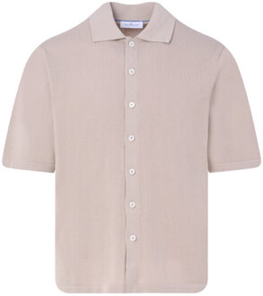 Hardwick polo met korte mouwen Taupe - XXL