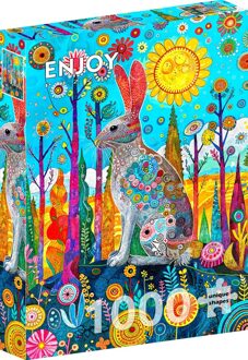 Hare's Whimsical Land Puzzel (1000 stukjes)