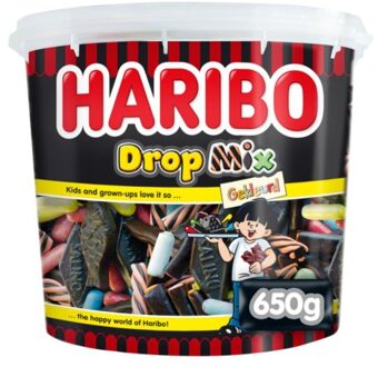 Haribo Dropmix gekleurd 650gram