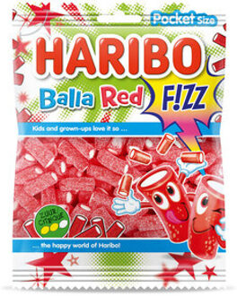 Haribo Haribo - Balla Red Fizz 70 Gram 28 Stuks