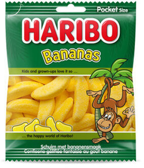 Haribo Haribo - Bananen 70 Gram 28 Stuks