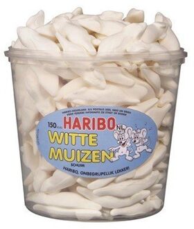 Haribo Haribo Silo Witte Muizen 150 Stuks 1050 Gram