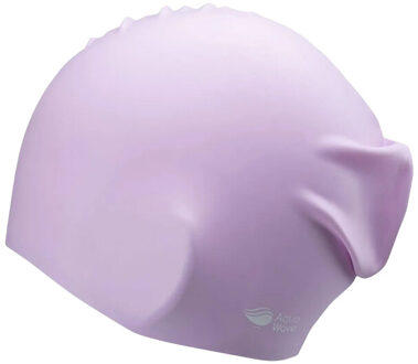 Harige badmuts Paars - One size