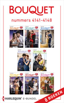 Harlequin Bouquet e-bundel nummers 4141 - 4148