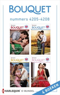 Harlequin Bouquet e-bundel nummers 4205 - 4208