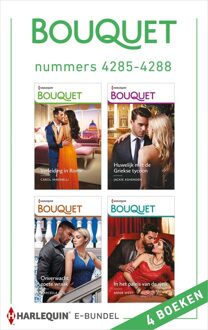 Harlequin Bouquet e-bundel nummers 4285 - 4288 - Carol Marinelli, Jackie Ashenden, Marcella Bell, Annie West - ebook