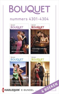 Harlequin Bouquet e-bundel nummers 4301 - 4304 - Michelle Smart, Andie Brock, Natalie Anderson, Kelly Hunter - ebook