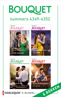 Harlequin Bouquet e-bundel nummers 4349 - 4352 - Lynne Graham, Kim Lawrence, Joss Wood, Emmy Grayson - ebook
