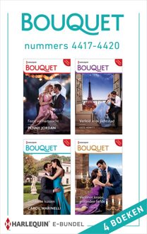 Harlequin Bouquet e-bundel nummers 4417 - 4420 - Kate Hewitt, Penny Jordan, Carol Marinelli, Caitlin Crews - ebook