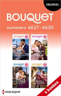 Harlequin Bouquet e-bundel nummers 4627 - 4630 - Lynne Graham, Caitlin Crews, Millie Adams, Louise Fuller - ebook