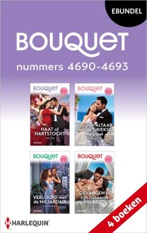 Harlequin Bouquet e-bundel nummers 4690 - 4693 - Lucy King, Emmy Grayson, Jadesola James, Caitlin Crews - ebook