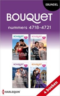 Harlequin Bouquet e-bundel nummers 4718 - 4721 - Sharon Kendrick, Maya Blake, Abby Green, Caitlin Crews - ebook