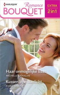 Harlequin Haar onmogelijke baas / Kussen bij maanlicht - Fiona Harper, Michelle Douglas - ebook