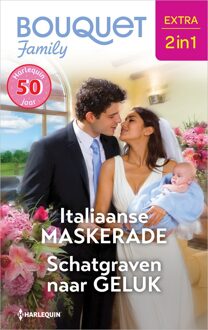 Harlequin Italiaanse maskerade / Schatgraven naar geluk - Lynn Raye Harris, Jessica Gilmore - ebook